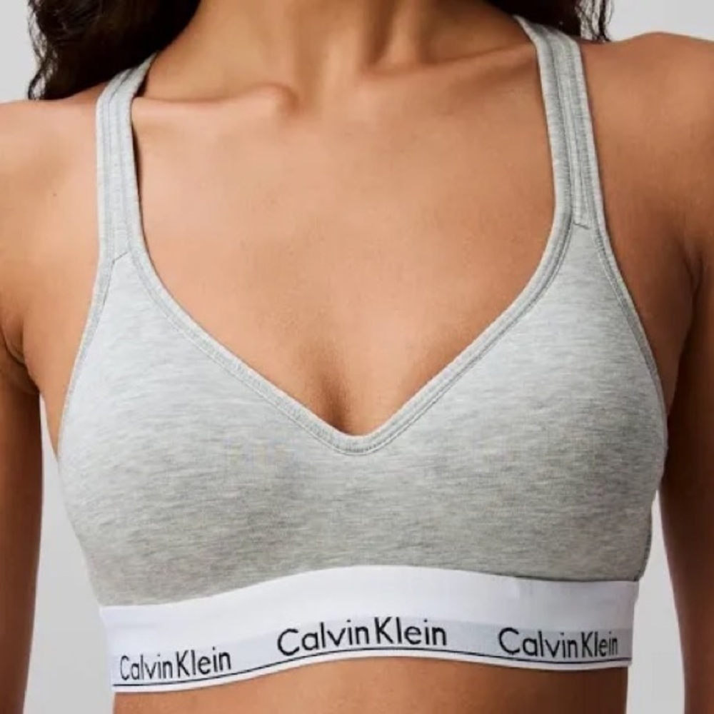 Calvin Klein Light Gray Bralette